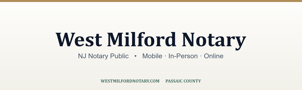 West Milford Notary preview